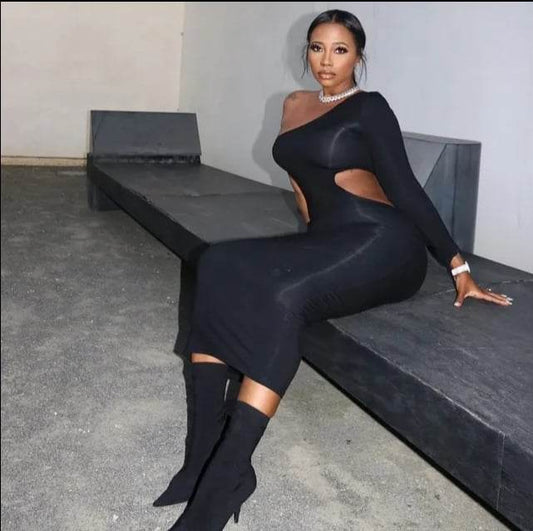 One Sleeve Sexy Dress