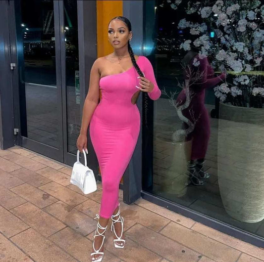 One Sleeve Sexy Dress