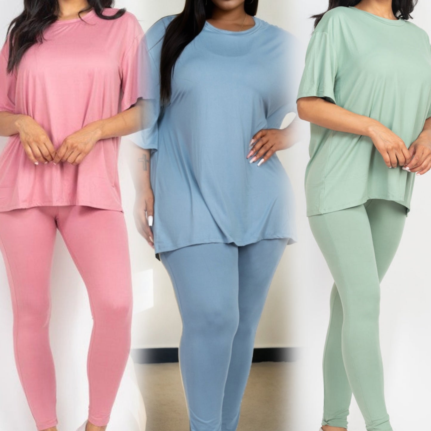 Oversized top leggings set