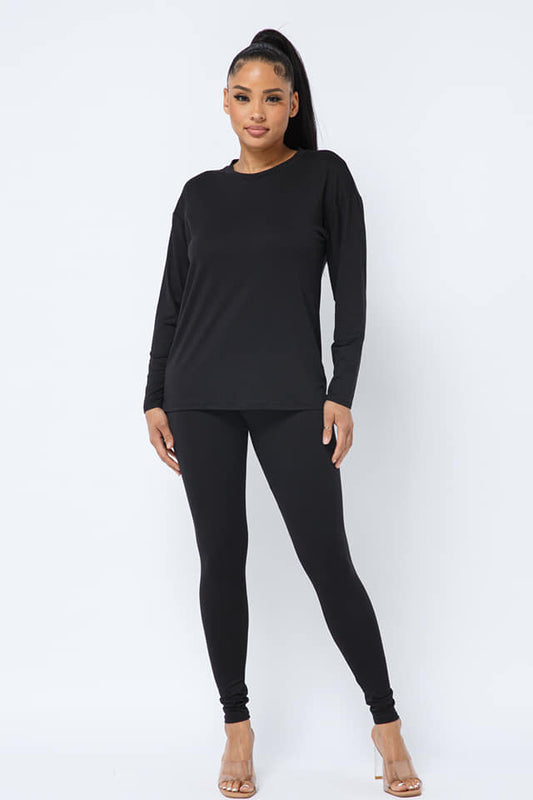 long sleeve leggings set