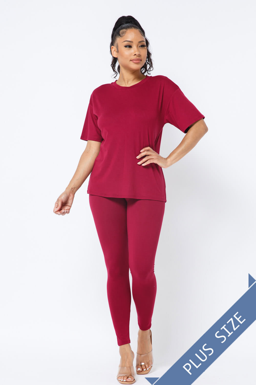 Short sleeve legging set