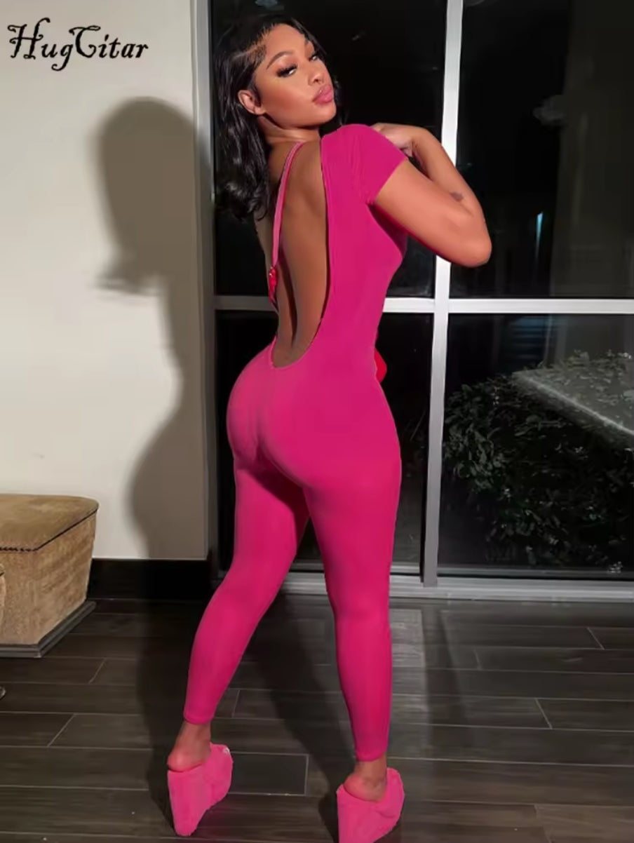 Open back jumpsuit
