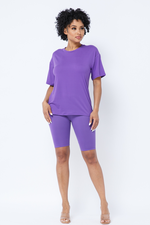 Biker shorts set